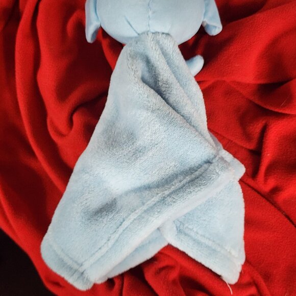BabyCo LLC Angel Dear Blue Napping Polyester 15"x15" Elephant Baby Blanket - Picture 9 of 16